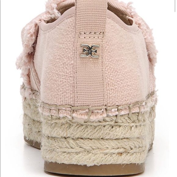 SAM EDELMAN Cabrera Heavy Woven Canvas Platform Espadrille Size 9 (EUR 39) - Picture 3 of 11